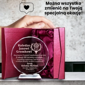 Prezent trofeum medal dla myśliwego na urodziny jubileusz wygraną w zawodach - etui i dowolny grawer w cenie