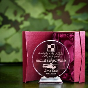 Kryształ dla żołnierza na jubileusz służby — zdjęcie 6