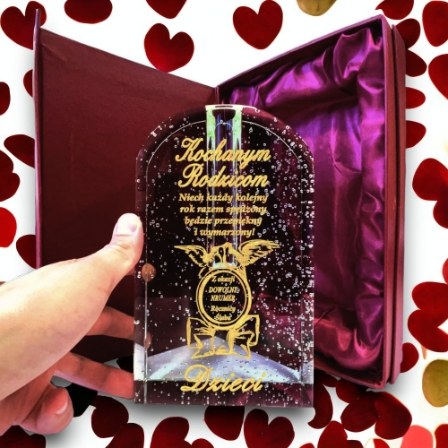 Piękna statuetka nagroda trofeum na rocznicę ślubu jubileusz 5 10 15 20 245 30 35 40 45 50 55 60 etui w cenie