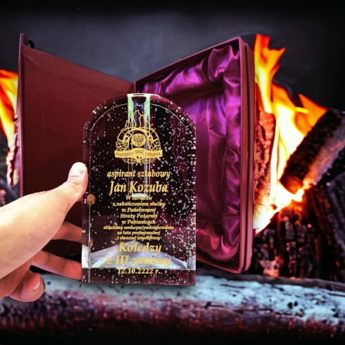 PREZENT dla Strażaka z Dedykacją Grawer dowolnego tekstu w cenie - gruby i ciężki podarunek upominek biznesowy