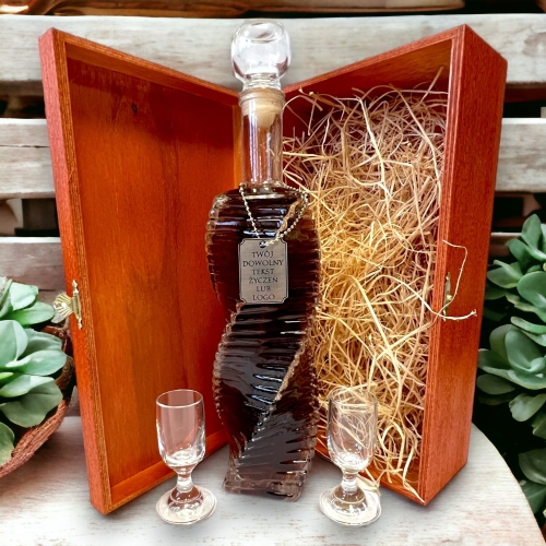 Piękna ozdobna karafka z grawerowanym nieśmiertelnikiem na prezent urodzinowy dla męża teścia taty kolegi 0347-14b.jpg