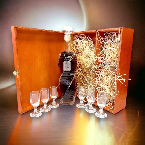 Piękna ozdobna karafka z grawerowanym nieśmiertelnikiem na prezent urodzinowy dla męża teścia taty kolegi 0347-16b.jpg