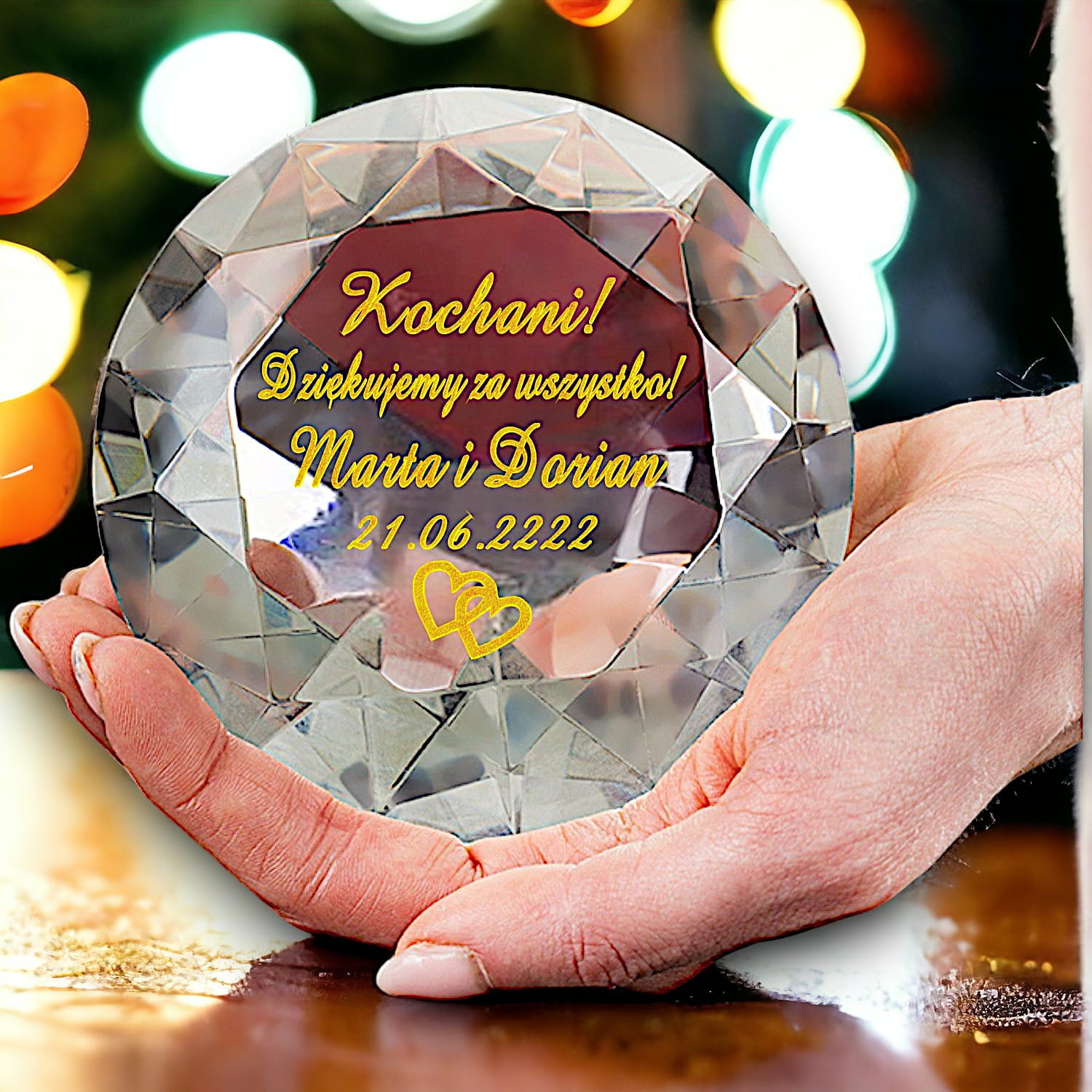 Diament podziękowanie dla rodziców