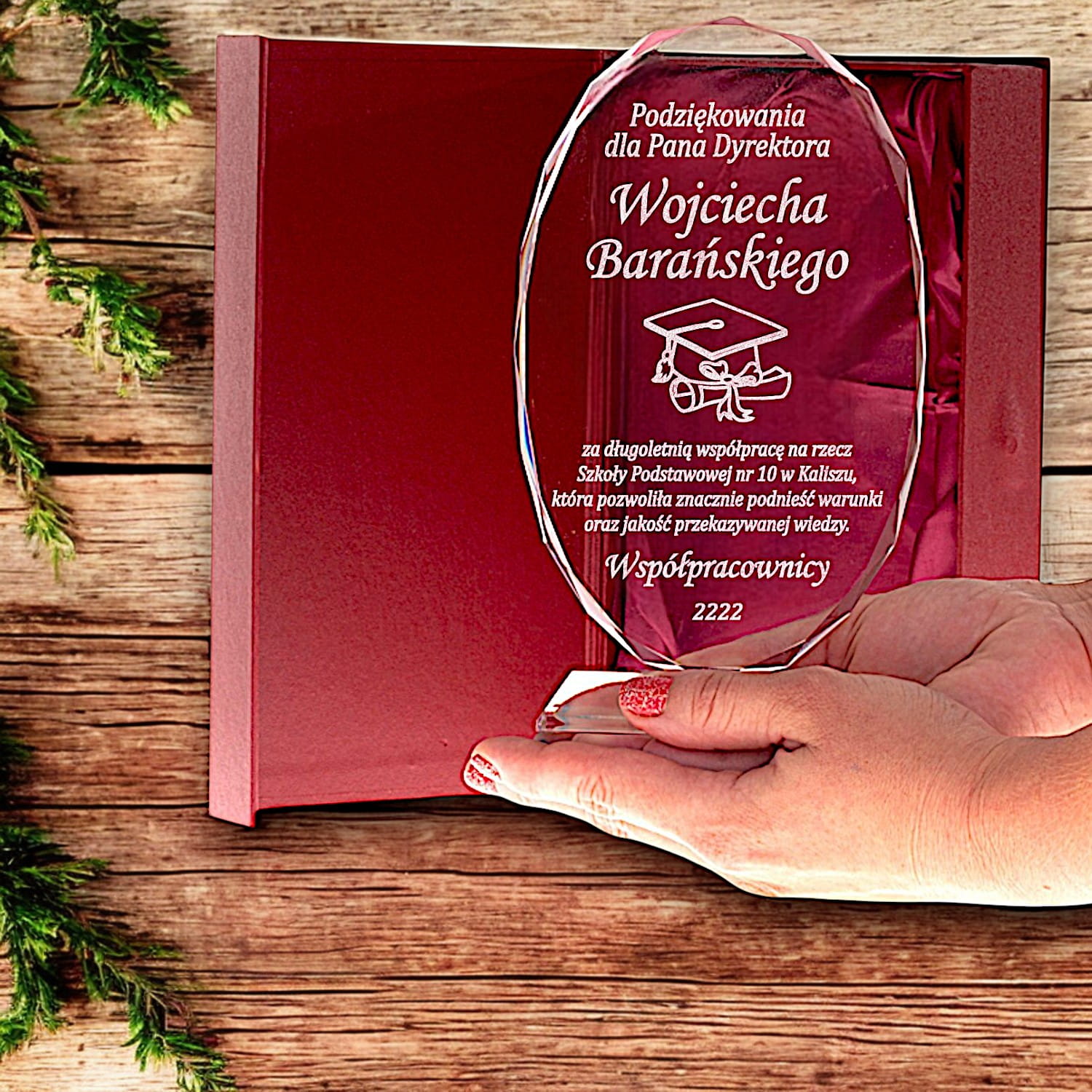 Kryształ dla trenera i nauczyciela